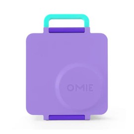 Omie Box Hot & Cold Bento Lunch Box Kids Food Storage Container - Purple Plum