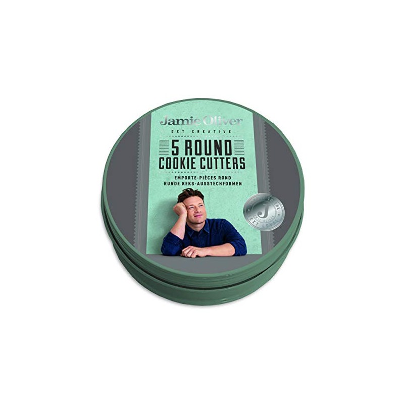 Jamie Oliver JB3830 Cookie Cutter, Steel Atlantic Green