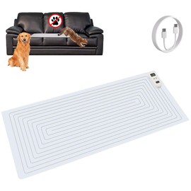 SEERWAY Rechargeable Pet Shock Mat, Cat Repellent Pad, Cat Deterrent Mat, Electric Training Mat Keeps Dogs and Cats Off Sofa, Couch, Bed and Countertop, 3 Training Modes with 3 Intensity (20"x48")