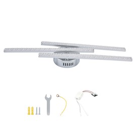 3Strips LED Ceiling Lamp Modern CeilingMounted Light Living Room Bedroom Decoration AC85265V(White Light )