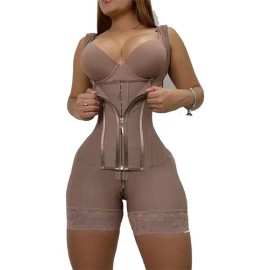 Faja Colombiana Postparto De Alta Compresión Para Mujer Color Violeta Oscuro Talla S