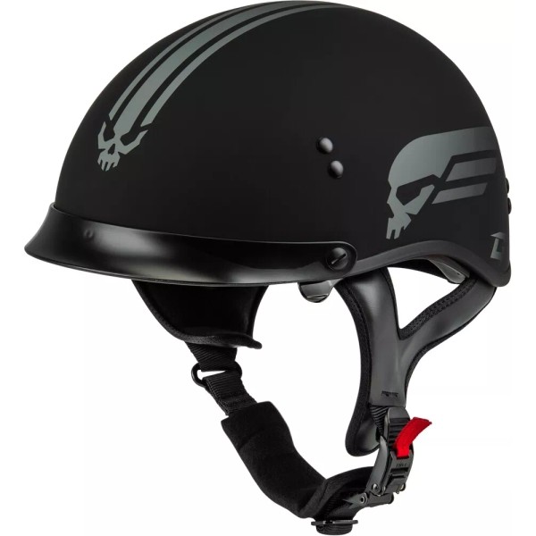 GMAX HH-65 Retribution Helmet w/Peak XL Matte Black/Silver H96511817
