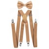 axy Men's Braces with Bow Tie - 4 Strong Clips