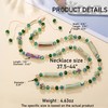 Bocar Long Necklace for Women, Ceramic Glass Beaded Necklace, Women
