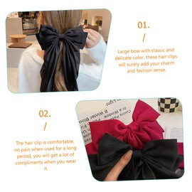 Baluue Large Bow Hair Clips for Women 2pcs Spring Hair Bows for Girls for Daily Wear and Special Occasions
