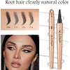 Liquid Eyebrow Pen, Microblading Black Eyebrow Pencil, Waterproof Microblading Eye