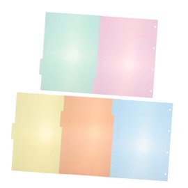 Angoily 10pcs Multicolor Binder Dividers Labels Insertable Index Tabs for Organizing Office Documents Premium Paper Material for Use