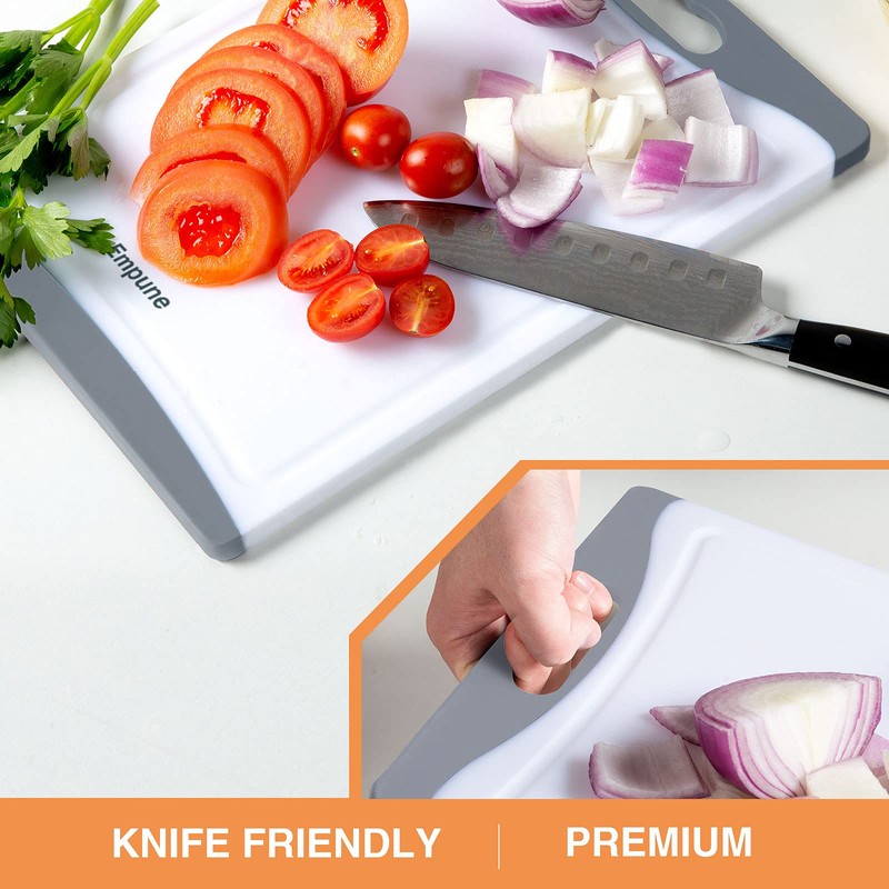 Extra Large Cutting Boards, Plastic Cutting Boards for Kitchen (Set