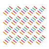 100pcs Bottle Opener Keychain Colorful Aluminum Alloy Can Opener Key