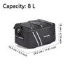 Bicycle Pannier Rack Bag, Bicycle Rear Bag with Reflective Strips