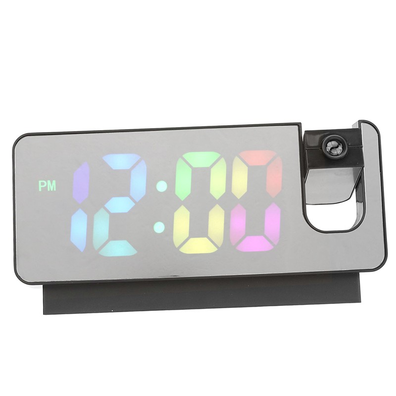 Digital Alarm Clock Temperature Display Calendar Snooze Mute Voice Activated
