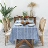 Chassic 60 x 104 inches Farmhouse Style Linen tablecloths, Wrinkle
