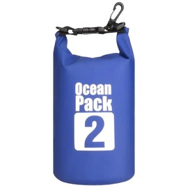 AWE THE OCEAN PACK Waterproof & Dustproof Bag, Dry Bag, Drum Shape, New Material, IPX6, Shoulder Included, Lightweight, Foldable, For Beaches, Fishing, Camping, Mountain Climbing, Pools, Disaster