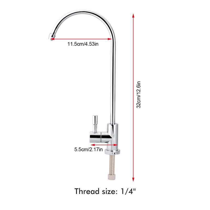 DEWIN Tap, 1/4 Inch Stainless Steel Kitchen Taps, Kitchen Taps,