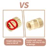 Litoexpe M5 Threaded Inserts, Brass Heat Set Insert Kit knurled