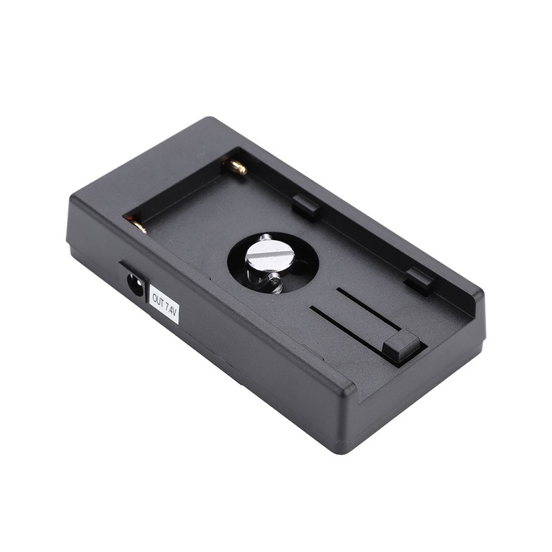 NP-F970 to LP-E6 Dummy Battery Plastic Plate Mount Adapter Cable