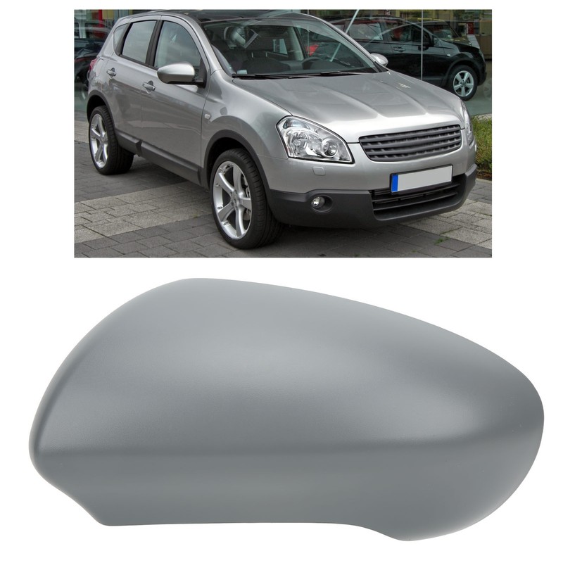 Grey Door Wing Mirror Cover Rearview Mirror Housing Replacement for