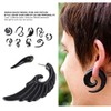 9 Pcs/Set Aretes Acrílico Y Estilo Punk, Joyería Piercing De