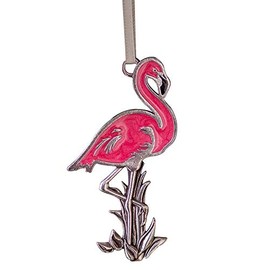 DANFORTH - Flamingo Ornament - Pewter - Handpainted - Made in The USA