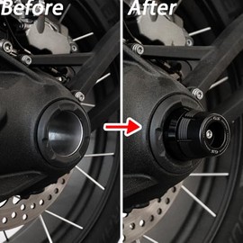 Motorcycle Wheel Protector Suitable for R1300GS R 1300 GS Adventure R 1300GS GS 1300 ADV 2024 2025 Front Wheel Rear Wheel Slider Axle Fork Fall Protection GS1300 R1300 GS Accessories (Black)