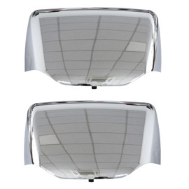 WANLLY Chrome Hood Mirror Covers For Kenworth T680 Peterbilt 579 Series Truck,For Kenworth T680 Peterbilt 579 Hood Mirror Covers Driver and Passenger Side A Pair
