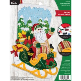 Bucilla Santa’s Grand Sleigh Felt Stocking Kit