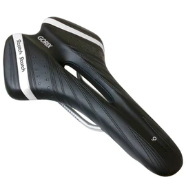 GORIX Bike Saddle Seat Comfortable Cushion with Rail Mountain Road Bicycle for Men and Women (A6-1) (Black×White)