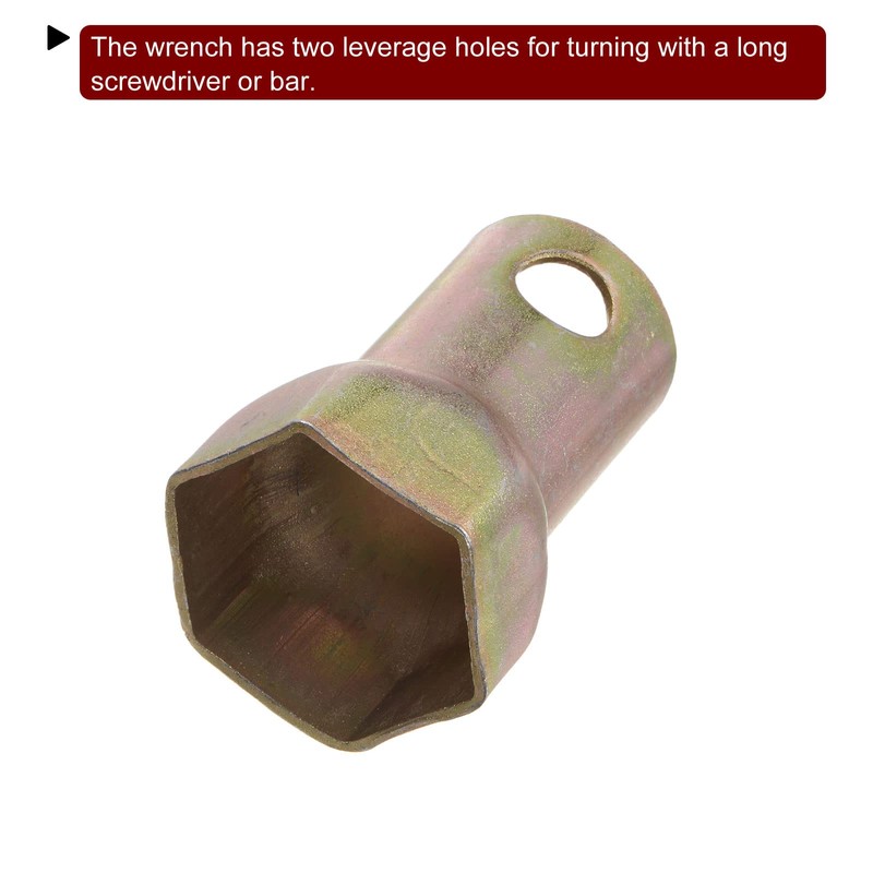 sourcing map Spindle Nut Socket 55 mm Hexagonal Wheel Bearing
