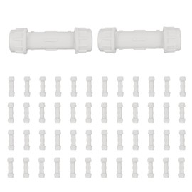 (Pack of 50) EFIELD 1/2-Inch PVC Compression Coupling, Schedule 40, Quick Connecting Piping and Repairs of PVC Pipe
