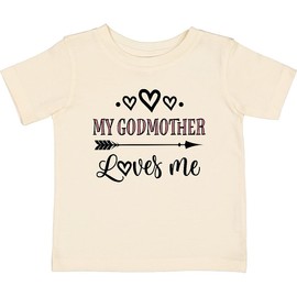 inktastic My Godmother Loves Me Girls Baby T-Shirt 18 Months Natural 325e7