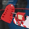Adjustable Cable Lockout Fish Shaped Stainless Steel Safety Cable Lock
