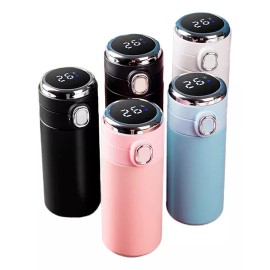 Importeek 5pz Termo Digital Lector Temperatura Acero Hermetico 350ml