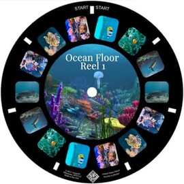 MayKo Ocean Floor Reels for Viewfinder, Compatible with Viewmaster Viewers. Set of 3 (Reels only)