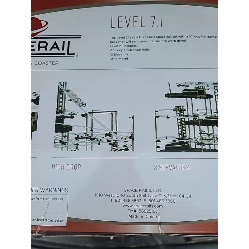 SpaceRail Marble Roller Coaster Level 7.1, NIB, STEM Toys