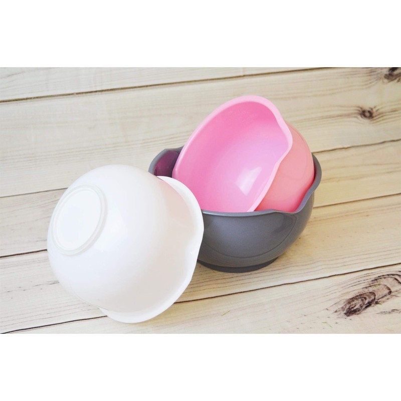 3 Piece Mixing Bowl Set Non-Slip Baking Cooking Food Preparation
