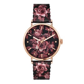 Ted Baker Phylipa Bloom Printed Leather Strap Watch (Model: BKPPHF2019I)
