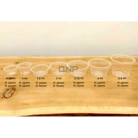 QNP Supplies [2500 Count 4oz Clear Plastic Disposable Portion Cups Only, Recyclable, Sauce, Samples, Jello, Souffle Cups
