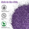 PIXGLITTER Purple Chunky Glitter, 14.11oz/400g Craft Glitter Powder for Epoxy