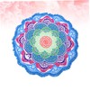 CAXUSD Versatile Round Beach Towel Yoga Mat Blanket Shawl Polyester