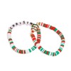 YANCHUN Christmas Bracelet Cute Xmas Bracelets Stack Clay Bracelet Stretch