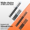 KASAFE 10-Piece Long PZ2/PH2 Magnetic Impact Driver Bits Set –