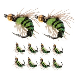 SUPVOX 10pcs Lifelike Fishing Lures Bait Hooks Multi-Species Lures for Bass Trout Catfish