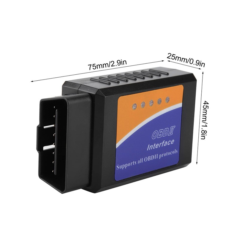 Qiilu 2-Code Reader, 2-II-CAN-BUS Car Diagnostic Tool Car Scanner Code