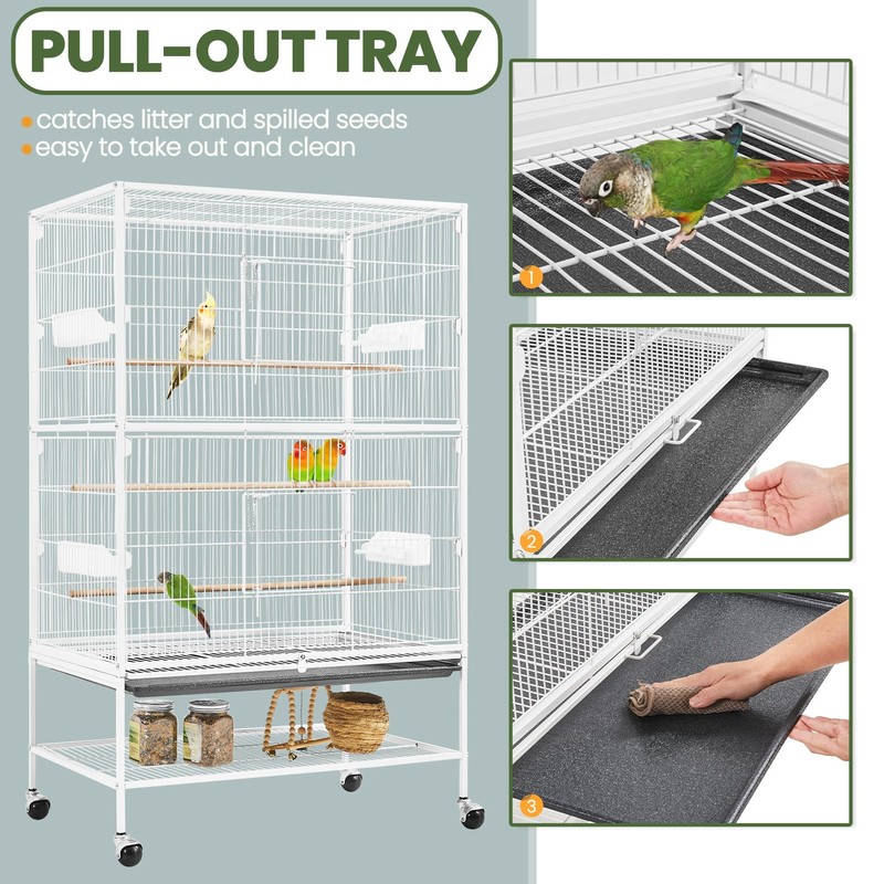 Yaheetech 52inch Bird Cage Extra Large Parakeet Parrot Cage for