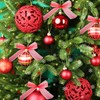 Euvoym 3 Rolls Christmas Tulle Fabric Spool Roll Red Green