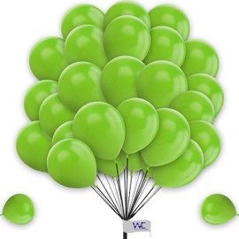 Balloons 15 Pack 5 Inch Light-Green Round Balloons for Birthday Party Decorations Balloons for Kids Party Baby Shower Engagement Wedding Party and Other Festivals.