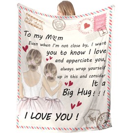 Vetbuosa 127x152cm Blanket for Mum, for Mum, Soft Throw Blanket Mummy Presents, Gifts for Mum on Her Birthday from Daughter Son, Mum Blanket Gifts