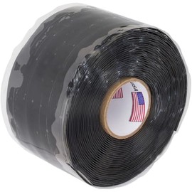 530 – High Performance Self-Fusing Silicone Sealing Tape for Coax Cables & Electrical Repairs – 30 mil Thick 1.5 in x 15 ft – Black (Black)