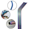 Glamified, Needs 4 x Reusable Colourful Drinking Bent Metal Straw