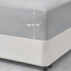 Aisbo Single Fitted Sheet Grey - Extra Deep Pocket Bed